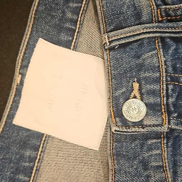 💕MOTHER SUPERIOR💕 Hustler Flood Fray Jeans ~ Beer Me 29 NWOT - Picture 15 of 16